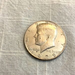 Vintage 1979 Kennedy Half Dollar Coin
